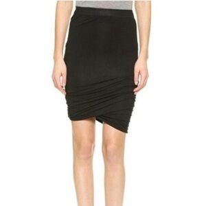 ALEXANDER WANG BUBBLE HEM SKIRT BLACK SIZE LARGE